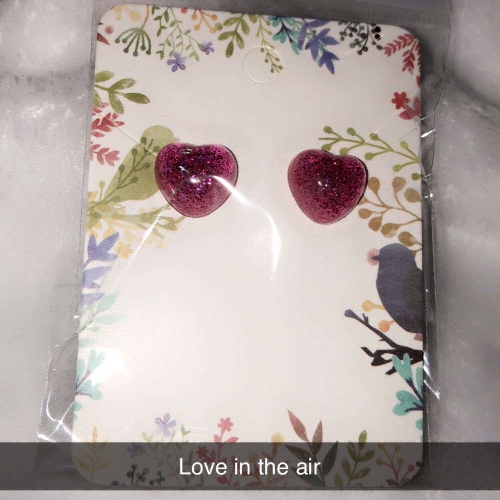 Heart Shaped stud earrings